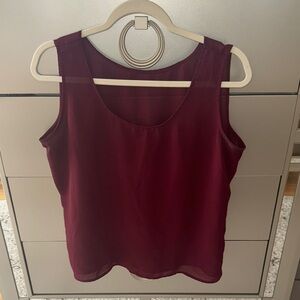 SHEIN Burgundy Tank Top